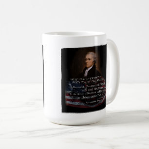 Alexander Hamilton Quote T - Shirt Kaffeetasse