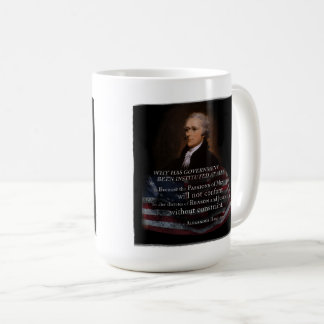 Alexander Hamilton Quote T - Shirt Kaffeetasse