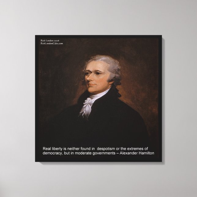Alexander Hamilton "Real Liberty" Canvas Print Leinwanddruck (Vorderseite)