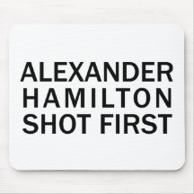 Alexander Hamilton Schoss zuerst - Weißes T-Shirt
