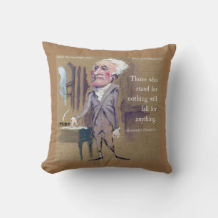 Alexander Hamilton & Zitat-Kissen Kissen