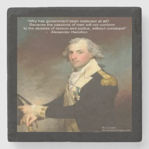 Alexander Hamilton & Zitat Stein Untersetzer
