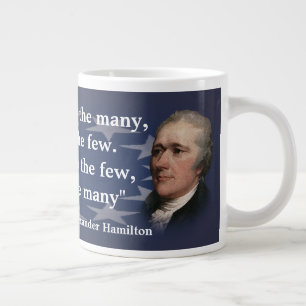 Alexander Hamilton Zitat über das Geben des Power Jumbo-Tasse