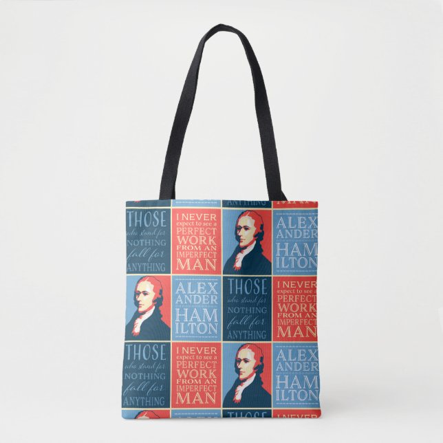 Alexander Hamilton-Zitate Tasche (Vorderseite)