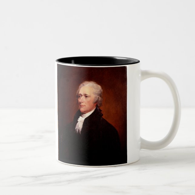 Alexander Hamilton Zweifarbige Tasse (Rechts)
