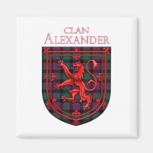 Alexander Hunting Tartan Scottish Kariert Magnet