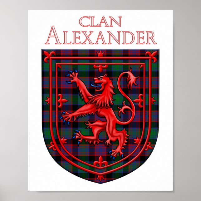 Alexander Hunting Tartan Scottish Kariert Poster (Vorne)