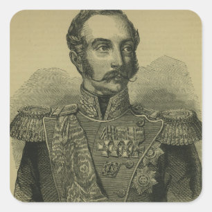 Alexander II. Russland Quadratischer Aufkleber