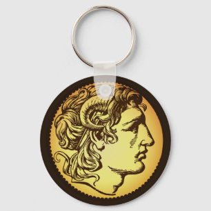 Alexander III von Macedon portrait (alte Münze) Schlüsselanhänger