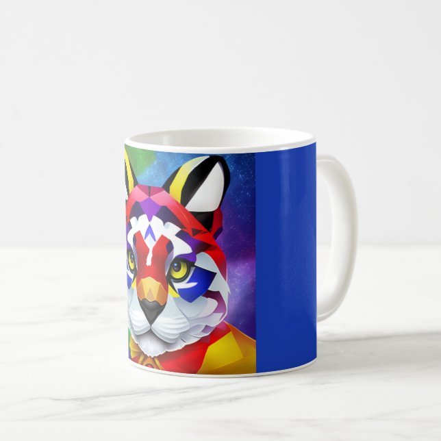 Alexander-katzenblaue Tasse (VorderseiteRechts)