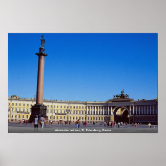 Alexander Kolumne, St. Petersburg, Russland Poster
