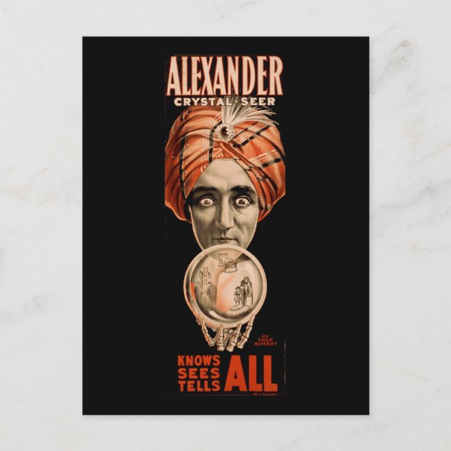 Alexander Kristall-Seer weiß, dass alles erzählt Postkarte (Vorderseite)
