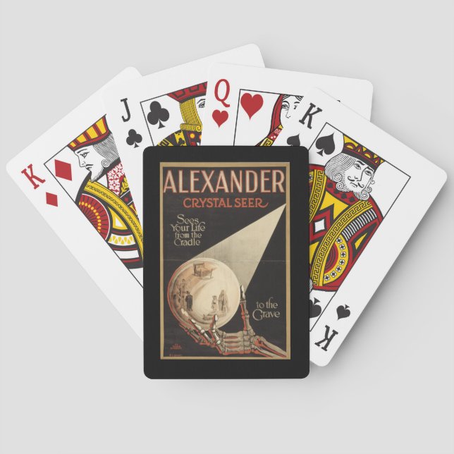 Alexander Magician Crystal Seer Spielkarten (Rückseite)