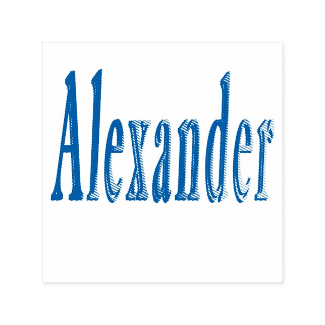 Alexander Name Logo, Permastempel (Design)
