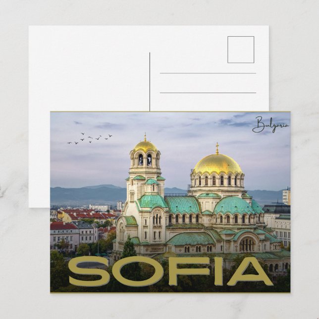 Alexander Nevsky Sofia , Bulgarien Vintage Geschen Postkarte (Vorne/Hinten)