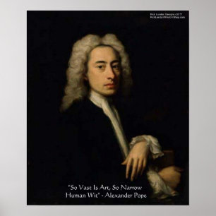 Alexander Pope "Art contre esprit" Affiches de cit