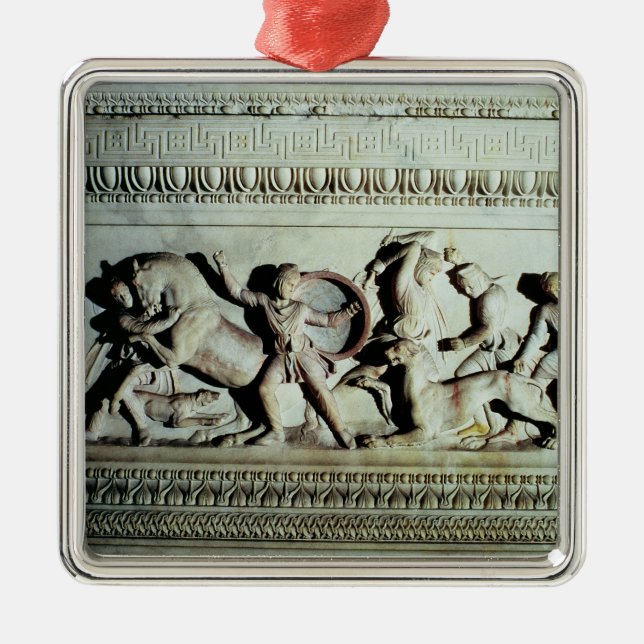 Alexander-Sarkophag Ornament Aus Metall (Vorne)