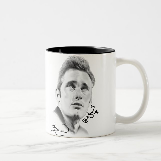 "Alexander Skarsgard" durch Kristin Bauer Zweifarbige Tasse (Rechts)