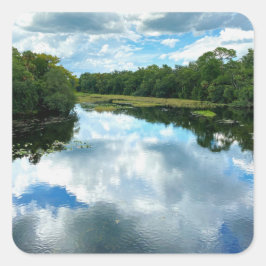 Alexander Springs Creek Quadratischer Aufkleber