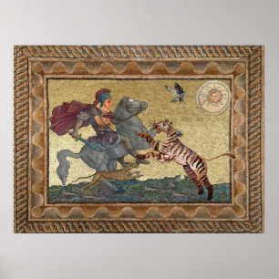 Alexander the Great, Bucephalus, and Peritas Poster