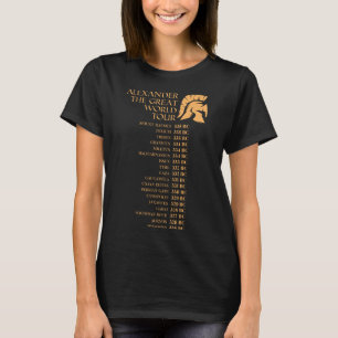 Alexander The Great World Tour Historiker Gif T-Shirt