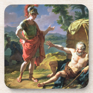 Alexander und Diogenes, 1818 (Öl auf Leinwand) Untersetzer