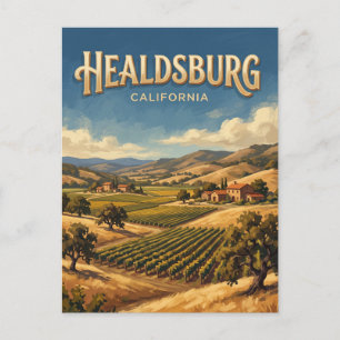 Alexander Valley Healdsburg Kalifornien Postkarte
