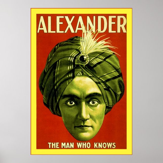 Alexander ~ Vintag Magician Poster (Vorne)