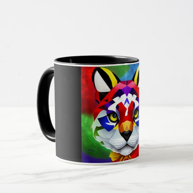Alexander's Cat black center combo mug (Devant gauche)