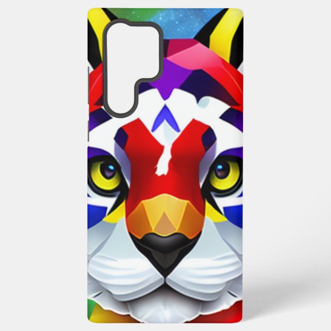 Alexander's Cat closeup Samsung S22 Ult phone case Galaxy Hülle (Rückseite)