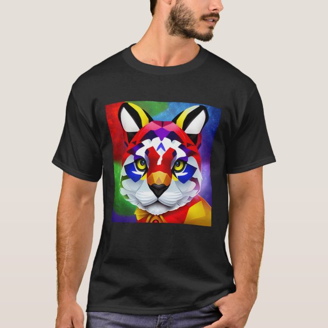 Alexander's Cat Männer schwarzer T - Shirt (Vorderseite)