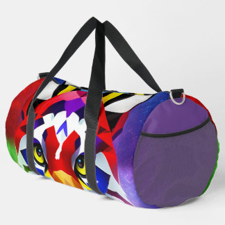 Alexander's Cat purple duffel bag Duffle Bag