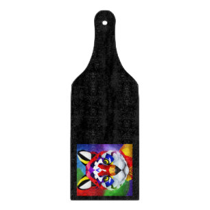 Alexander's Cat schwarzes Glas-Schneidbrett Schneidebrett