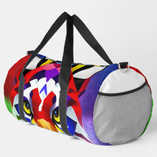 Alexander's Cat white duffel bag Duffle Bag