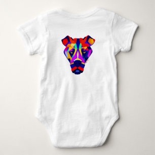 Alexander's Dog Baby weißer Bodysuit Rücken Strampler