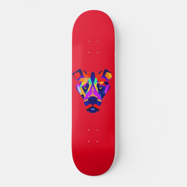Alexander's Dog Red Skateboard (Vorderseite)