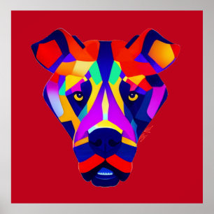 Alexander's Dog roter Wert Mattposter Poster