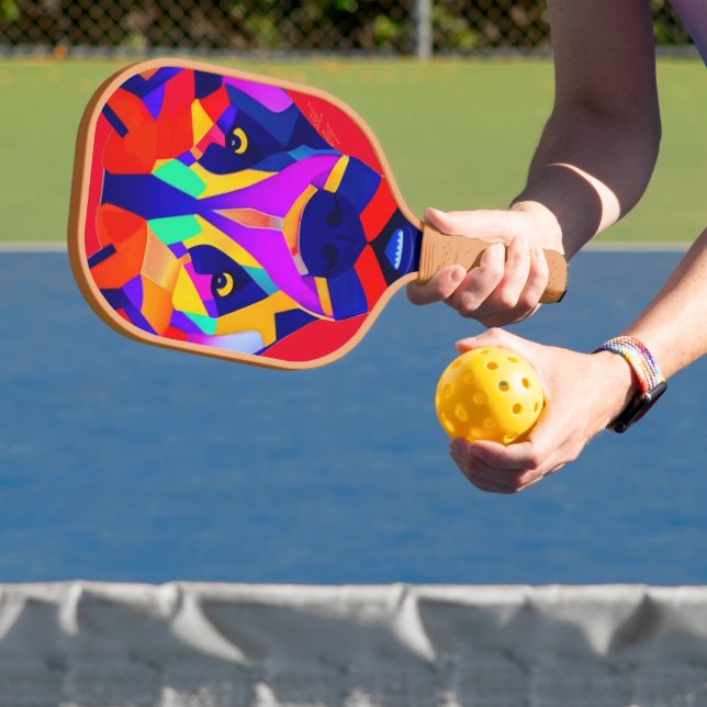 Alexander's Dog tan Pickleball Paddle Carbon (InSitu)