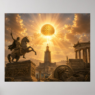 Alexanders Golden Dawn Altgriechisch Hellenistisc Poster