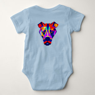 Alexanders Hund Baby-Blau-Body Rücken Baby Strampler