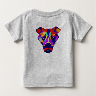 Alexanders Hund Baby graues T-Shirt Rückseite