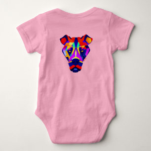 Alexanders Hund Baby-Rosa-Body hinten Baby Strampler