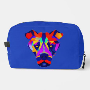 Alexanders Hund blau dopp kit Kulturbeutel Waschbeutel