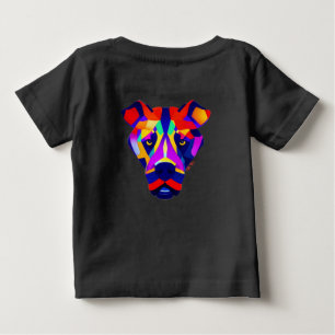 Alexanders Hundebaby schwarzes T-Shirt Rücken