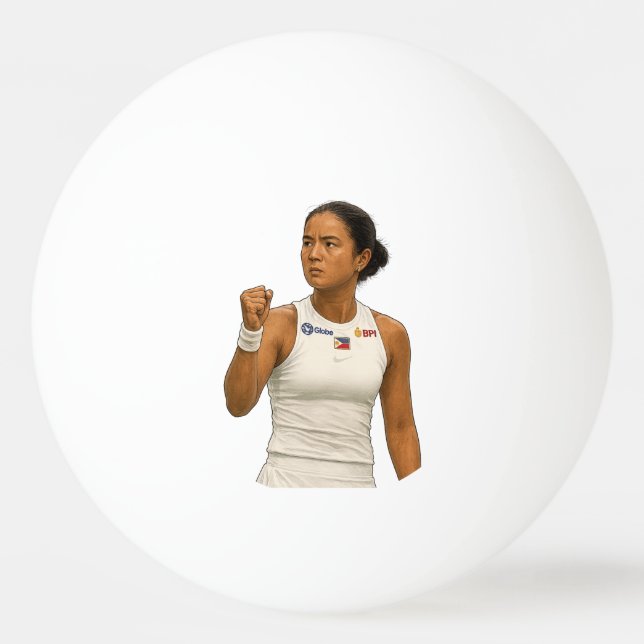 Alexandra Eala - Guadalajara Champion 2025 Tischtennisball (Vorderseite)