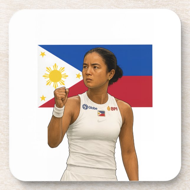 Alexandra Eala - Guadalajara Champion 2025 Unterse Getränkeuntersetzer (Vorderseite)