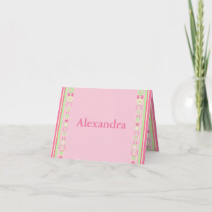 Alexandra Pink Modern Circles Card Karte