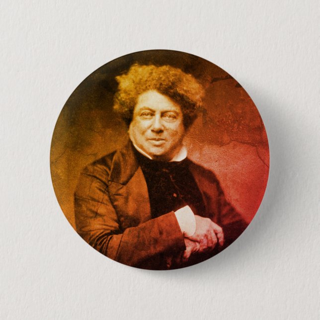 Alexandre Dumas Vintag Button (Vorderseite)