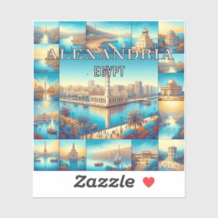 Alexandria Ägypten 3 Zoll Vinyl Aufkleber
