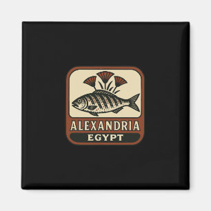 Alexandria Ägypten Souvenir Ägyptischer Fisch Und  Magnet